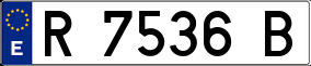 Trailer License Plate